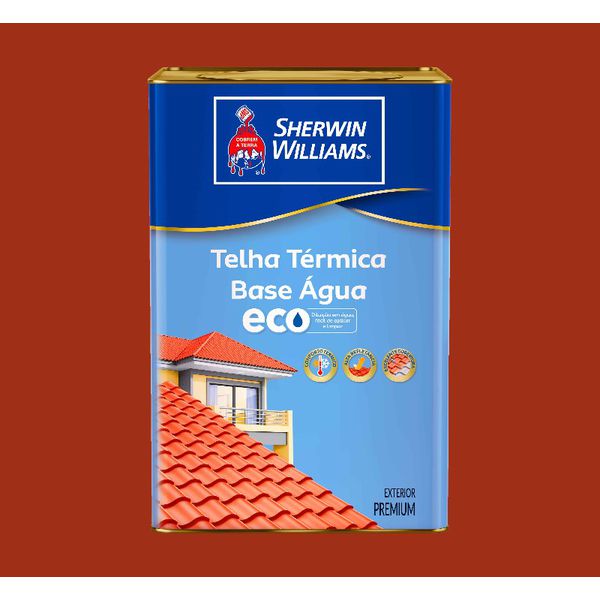 TELHA TERMICA ECO SHERWIN WILLIAMS VERMELHO OXIDO 18L