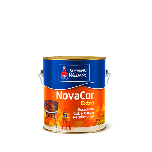 Tinta Acrilica Fosca Novacor Extra Branco 3,6l- Sherwin Williams
