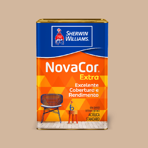 Tinta Acrilica Fosca Novacor Extra Areia 18l- Sherwin Williams