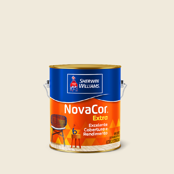 Tinta Acrilica Fosca Novacor Extra Bianco Sereno 3,6l- Sherwin Williams