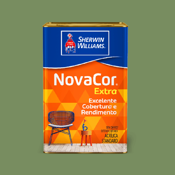 Tinta Acrilica Fosca Novacor Extra Verde Primavera 18l- Sherwin Williams