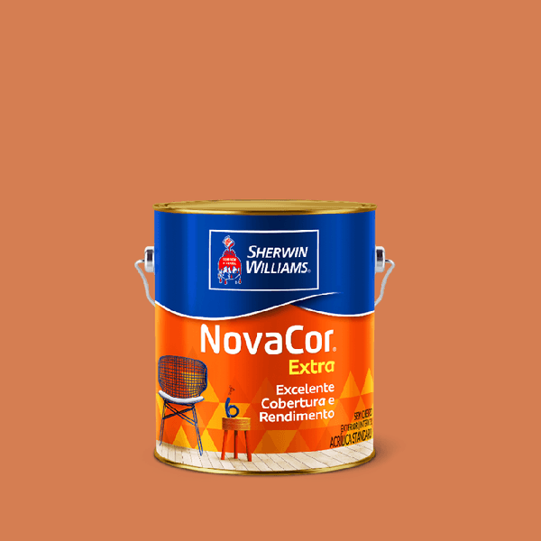 Tinta Acrilica Fosca Novacor Extra Tangerina 3,6l- Sherwin Williams