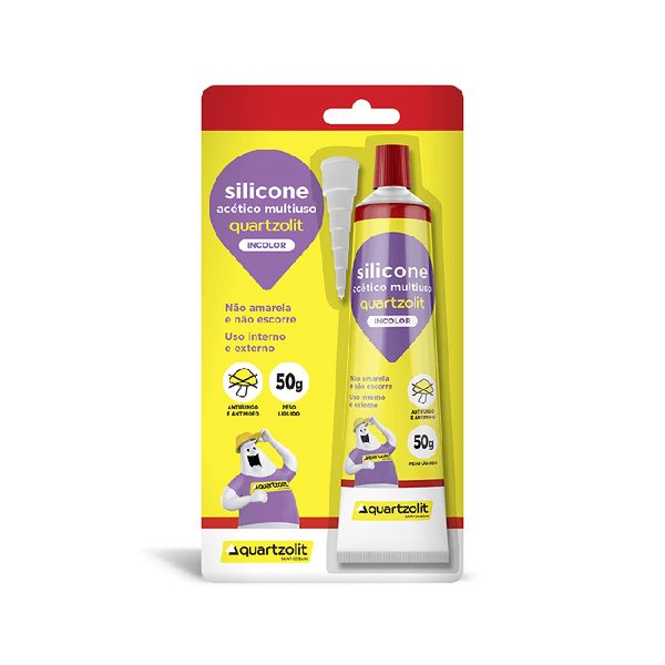 QUARTZOLIT SILICONE ACETICO MULTIUSO TRANSPARENTE 50GR
