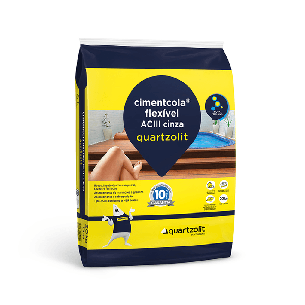 QUARTZOLIT CIMENTCOLA FLEXIVEL CINZA AC3 20KG