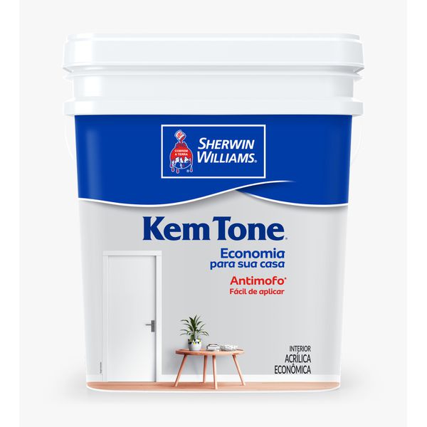 Tinta AcrÍlica Kem Tone Branco 15l Balde- Sherwin Williams