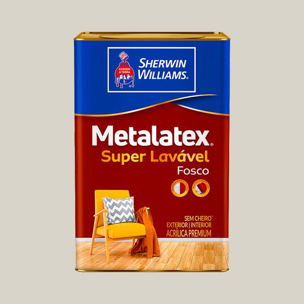 Tinta AcrÍlica Metalatex Fosco Super LavÁvel Gelo 18l- Sherwin Williams