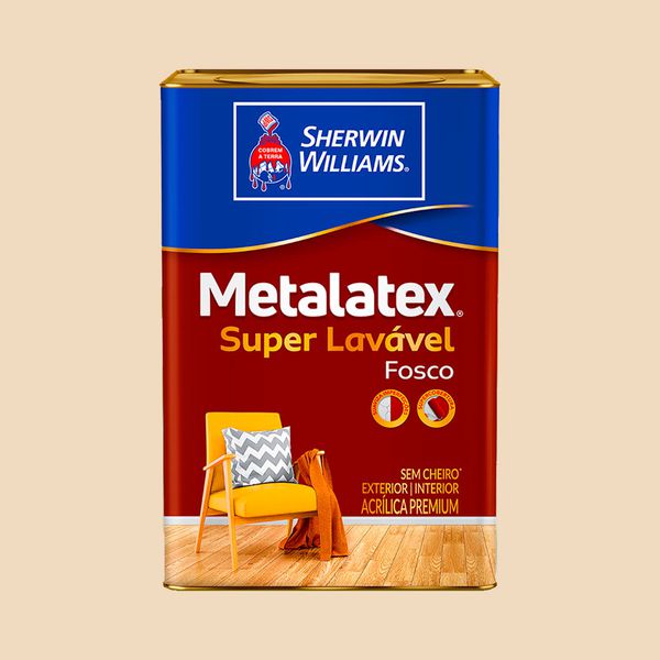 Tinta AcrÍlica Metalatex Fosco Super LavÁvel Perola 18l Sherwin Williams
