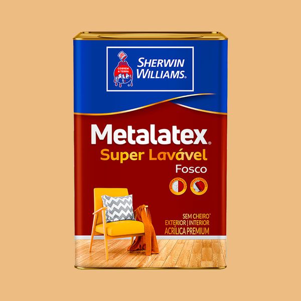 Tinta AcrÍlica Metalatex Fosco Super LavÁvel Mel 18l Sherwin Williams