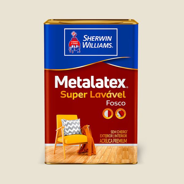 Tinta AcrÍlica Metalatex Fosco Super LavÁvel Bianco Sereno 18l Sherwin Williams
