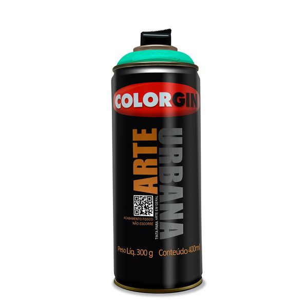Tinta Spray Colorgin Arte Urbana Verde Menta