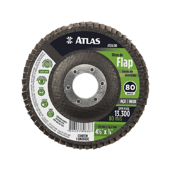 ATLAS DISCO FLAP 115MM 80 O.A.