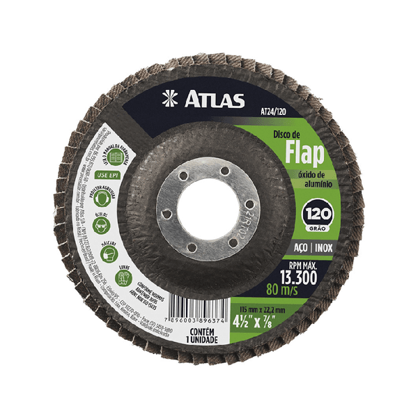 ATLAS DISCO FLAP 115MM 120 O.A.
