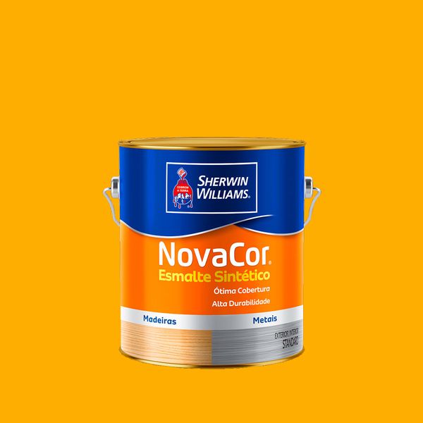 Tinta Esmalte SintÉtico Novacor Brilhante Amarelo 3,6l- Sherwin Williams