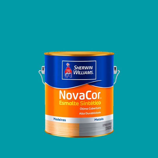 Tinta Esmalte SintÉtico Novacor Brilhante Azul Celeste 3,6l