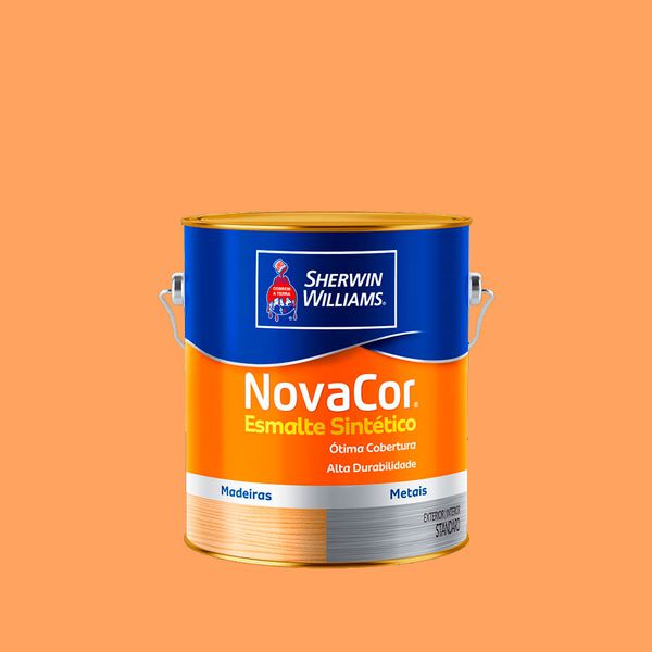 Tinta Esmalte SintÉtico Novacor Brilhante Laranja 3,6l- Sherwin Williams