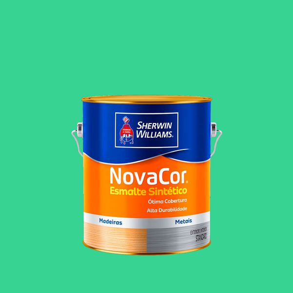 Tinta Esmalte SintÉtico Novacor Brilhante Verde Palmeira 3,6l- Sherwin Williams