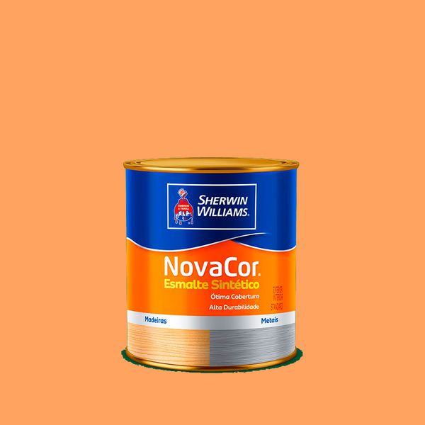 Tinta Esmalte SintÉtico Novacor Brilhante Laranja 0,9l- Sherwin Williams