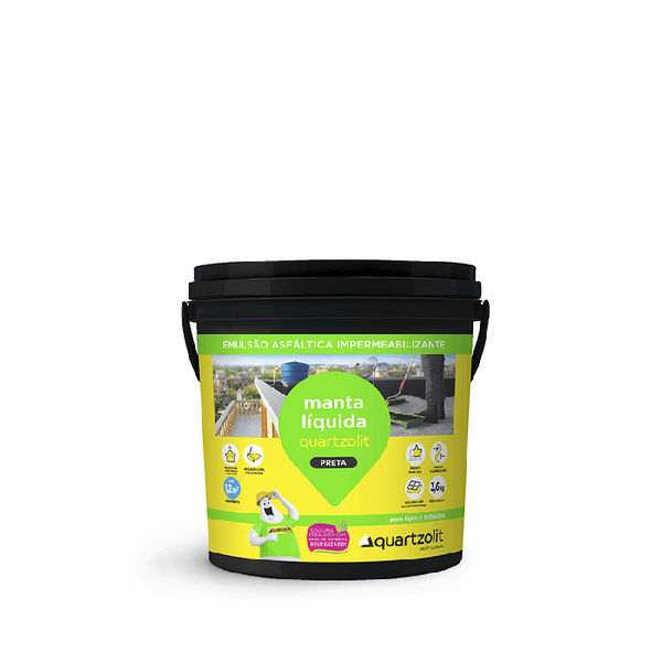 QUARTZOLIT MANTA LIQUIDA PRETA 3,6KG