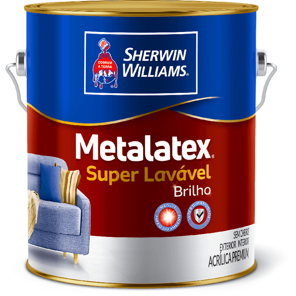 Tinta Acrílica SemiBrilho Branco 3,6L Metalatex