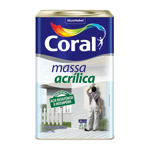 Massa Acrílica 27Kg - Coral