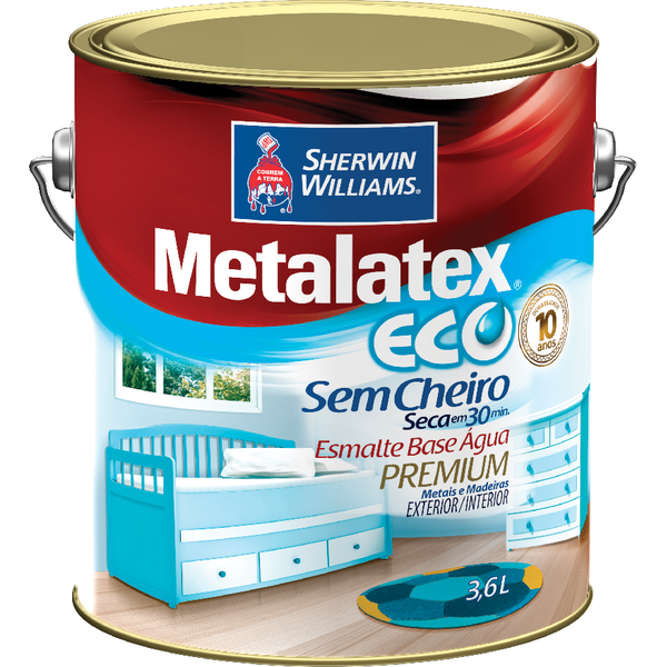 Esmalte Eco Branco Acetinado 3,6L - Metalatex 