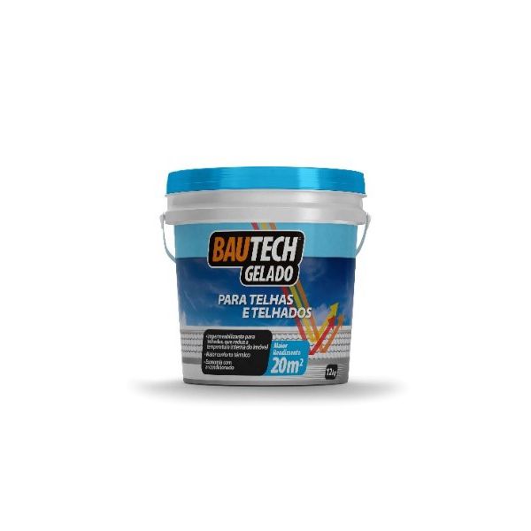 Bautech Gelado Telhas e Telhados Branco 12Kg.