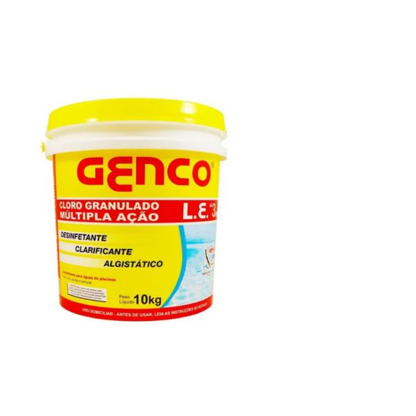 Cloro Granulado Múltipla Ação 3 em 1 - Genco 10kg