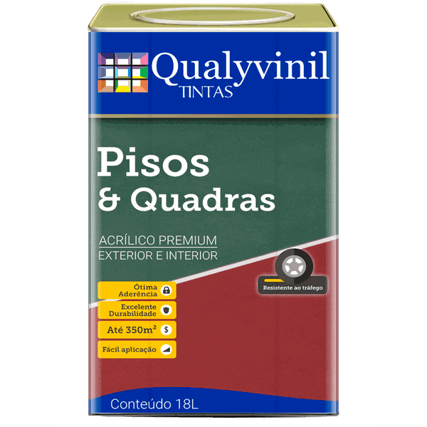 Tinta Acrílica Pisos & Quadras 18L - Qualyvinil