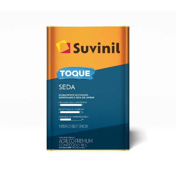 Tinta acrílica acetinado 18L Suvinil Toque de Seda