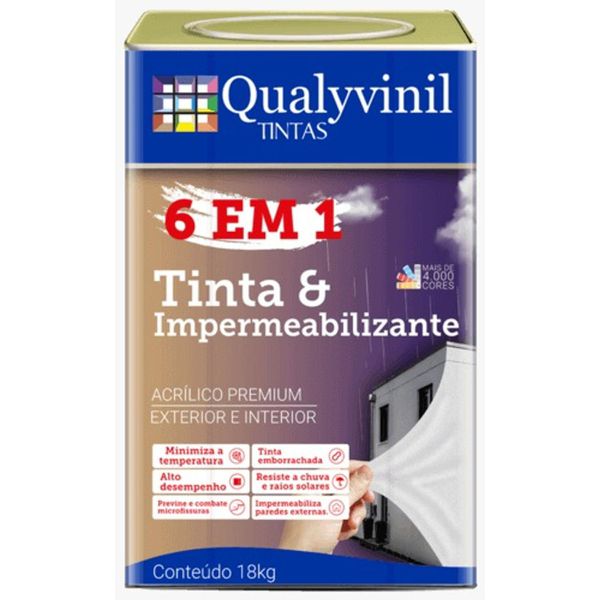 Qualyvinil 6 em 1 Branco Fosco 18L