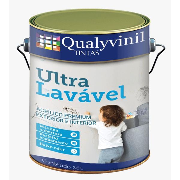 Ultra Lavável Branco Acetinado 3,6L - Qualyvinil