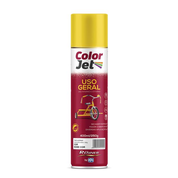 Tinta spray Color Jet Uso Geral 400ml - Renner
