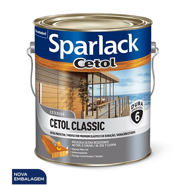 Verniz cetol classic acetinado 0,9L - Sparlack 