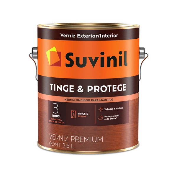Verniz Premium Tinge & Protege Brilhante 3,6L (Tingidor) - Suvinil