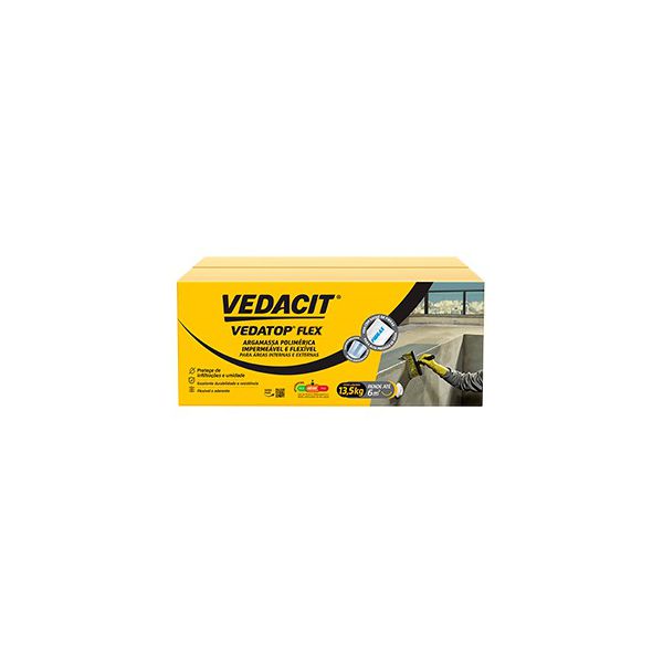 Vedatop flex (argamassa impermeável) caixa 13,5kg - Vedacit