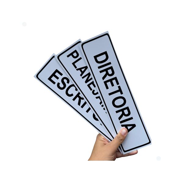 Kit Placas Identificação Escritório