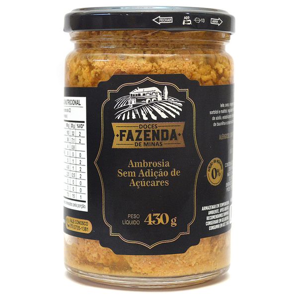 Ambrosia Zero Açúcar 430g