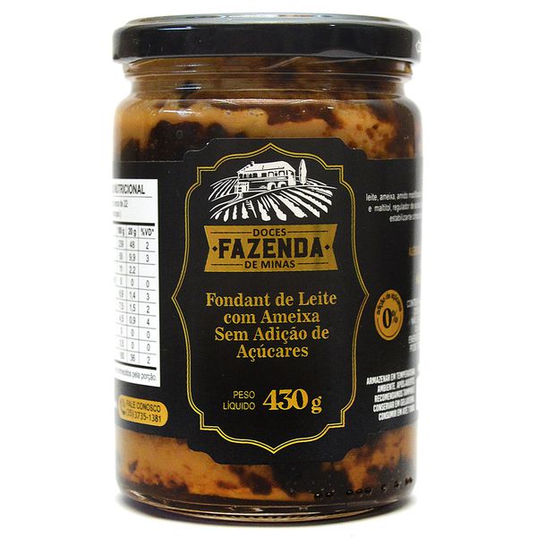 Doce de Leite com Ameixa Zero Açúcar 430g Fazenda de Minas