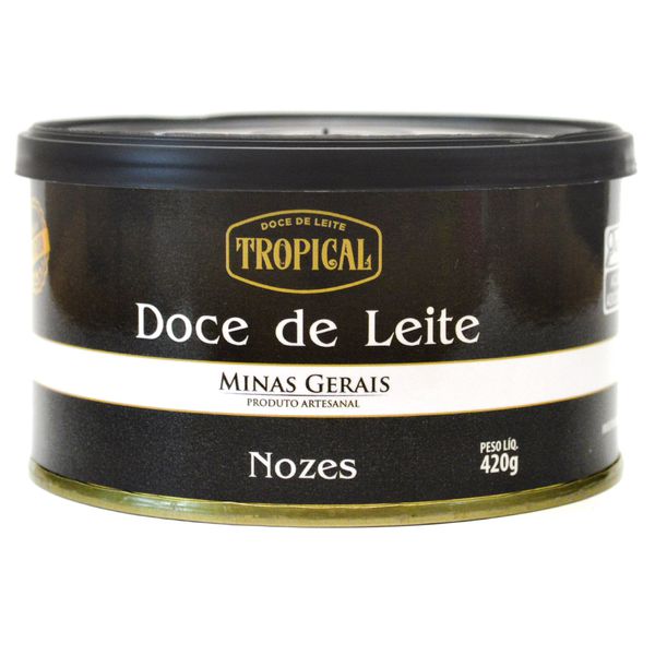 Doce de Leite Tropical com Nozes lata com 420 gramas