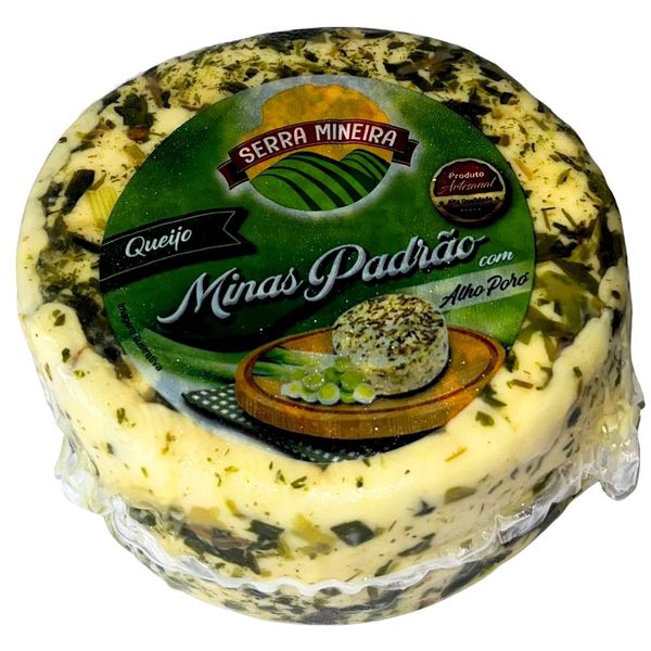 Queijo Minas Padrão com Alho Poró Serra Mineira