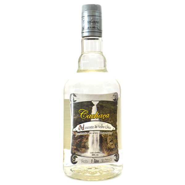 Cachaça Nascente do Velho Chico Tradicional Prata 1 Litro