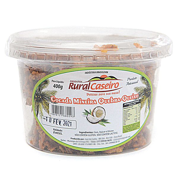 Cocada Mineira Quebra Queixo Pedaços Morena