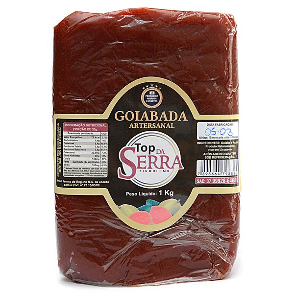 Goiabada Top Da Serra 1kg