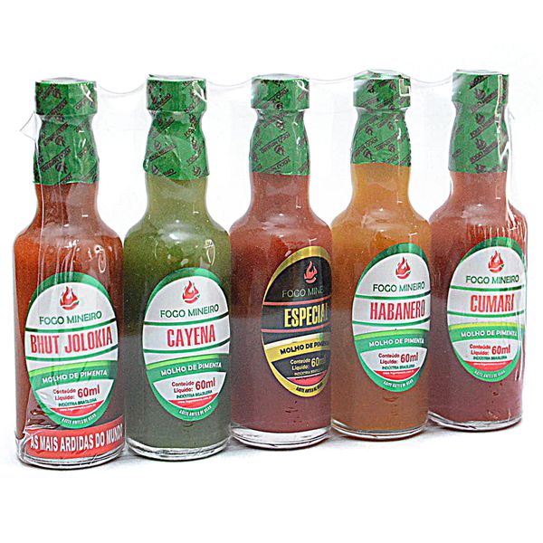 Kit Molho De Pimenta Fogo Mineiro