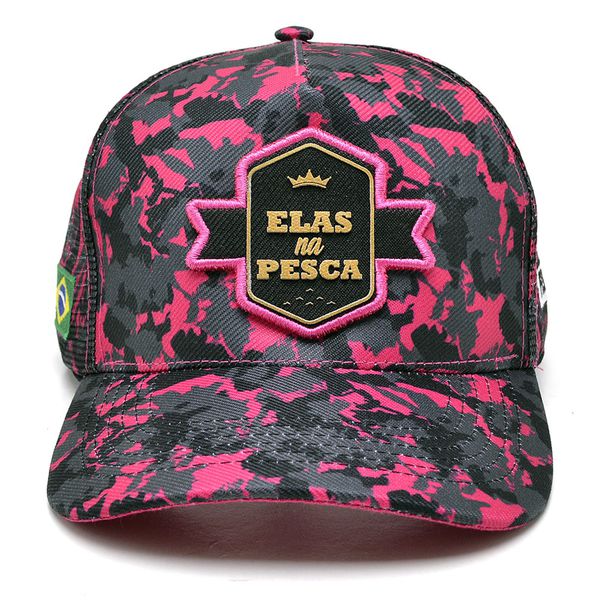 Boné De Pesca Secagem Rápida - Nylon Com Logo De Peixe Bordado