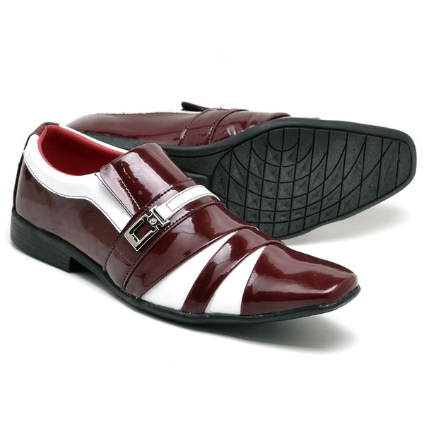 Sapato masculino discount social vermelho