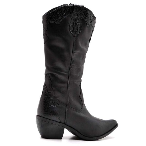 Bota top franca shoes country bico fino feminina 2025