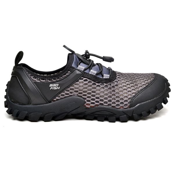 T nis Esporte Trekking Bad Fish Air Mesh Trilha Academia Ciclismo