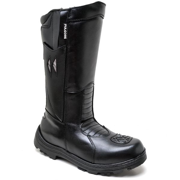 Bota Coturno Militar Motociclista Samu Bombeiro Top Franca Shoes Preto