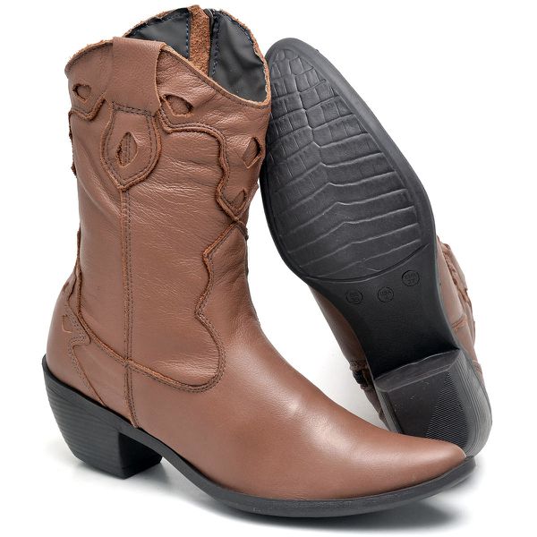 Bota top franca shoes country bico fino feminina clearance